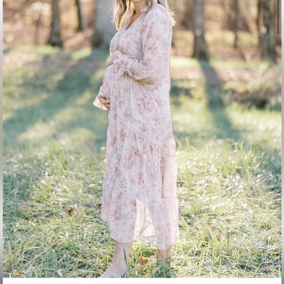 VICI Frolic Floral Tiered Boho Midi Dress Size M - Picture 2 of 14